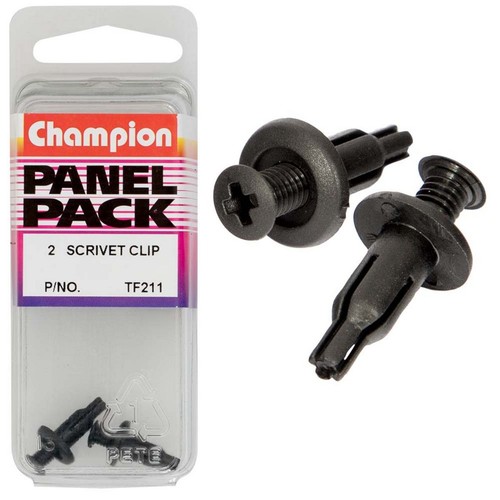 Champion Black Scrivet – 13mm Length, 5mm Hole, 10mm Head