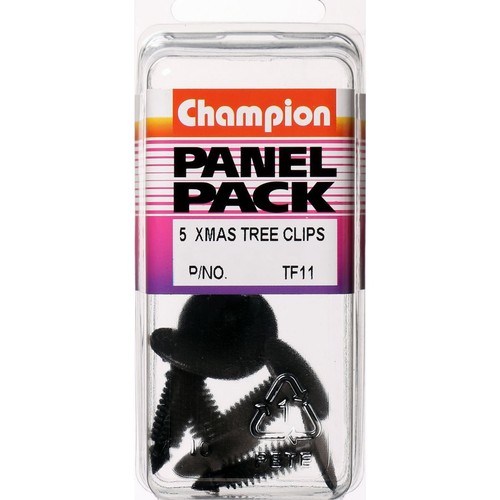 Champion Black Christmas Tree Clip – 27mm Length, 7.6mm Stem, 20.4mm Head - TF11