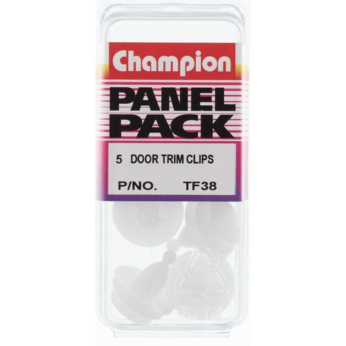 Champion Clear Trim Panel Retainer – 14mm Length, 9mm Hole, 13mm Top Head, 18mm