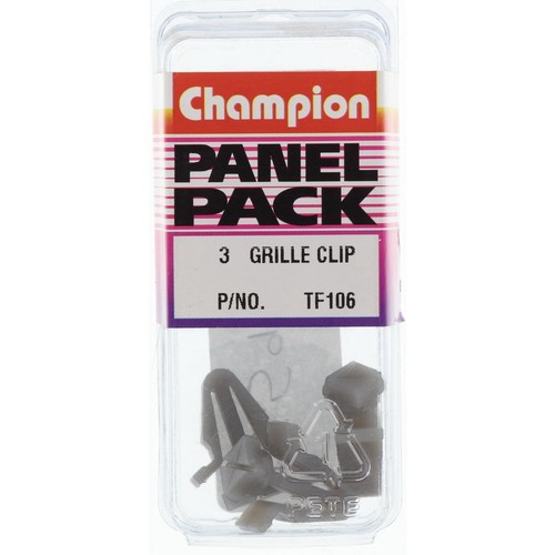 Champion Grille Clip Clear Grey - TF106