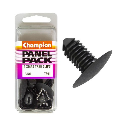 Champion Black Christmas Tree Trim Clip – 19mm Length – 10mm Stem Diameter – 24m