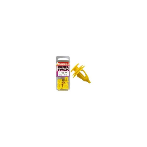 Champion Yellow Door Trim Clip – 15mm Length – 9mm Hole – 13mm Head - TF103
