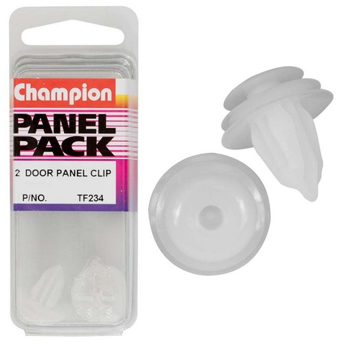 Champion Black Trim Clip – 9mm Hole, 13mm Top Head, 16mm Mid Head, 18mm Bottom H