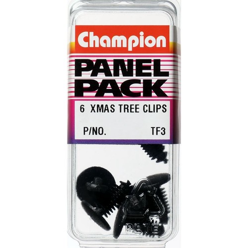 Champion Black Christmas Tree Trim Clip – 17.2mm Length – 6.4mm Stem Diameter –