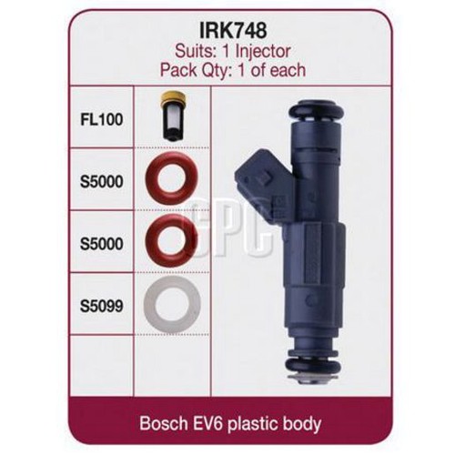 Injectronics Fuel Injector Repair Kit - Single Cyl - IRK748 Auto