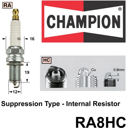 Champion Copper Plus Spark Plug - RA8HC Ignition Service Auto Part