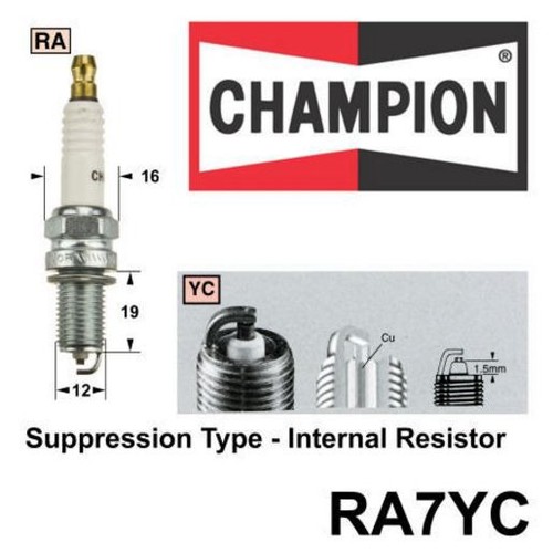 Champion Copper Plus Spark Plug - RA7YC Ignition Service Auto Part