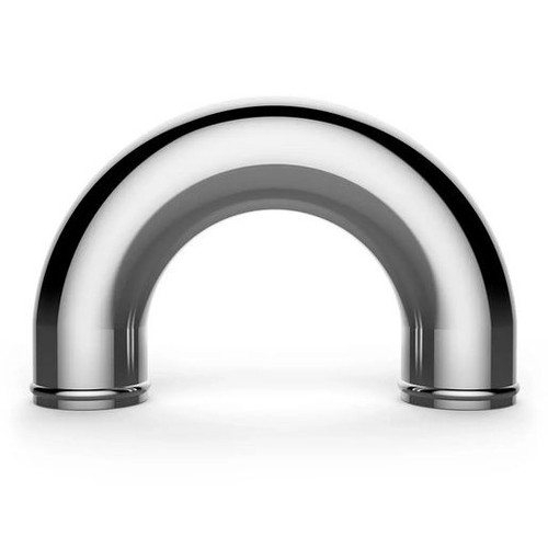 Saas Aluminium Pipe Polished 76x180Deg - SAP76180P