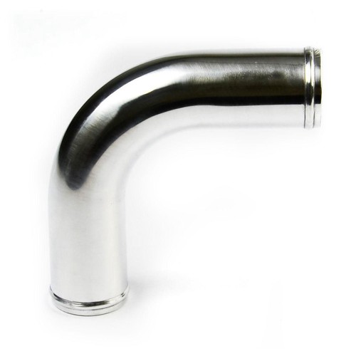 Saas Polished Aluminium Pipe 90deg 57mm ID - SP905757P