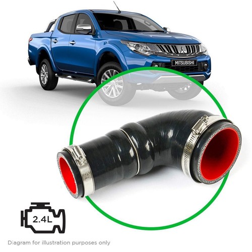 Saas Silicone airbox to turbo intake pipe Triton 2.4L MQ MR - SSH3302 Auto Part