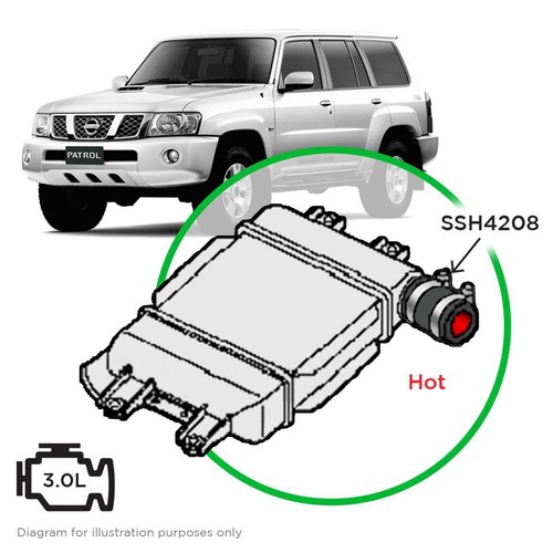 Saas Silicone intercooler pipe Patrol ZD30 Hot Side 07-16 - SSH4208