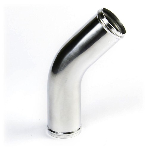 Saas Polished Aluminium Pipe 45deg 57mm ID - SP455757P