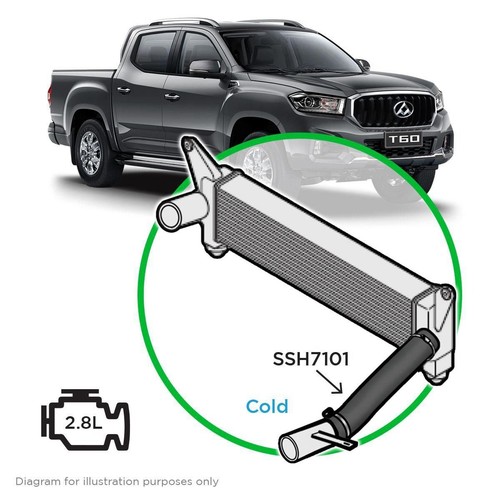 Saas Silicone intercooler pipe LDV T60 17-21 COLD SIDE - SSH7101