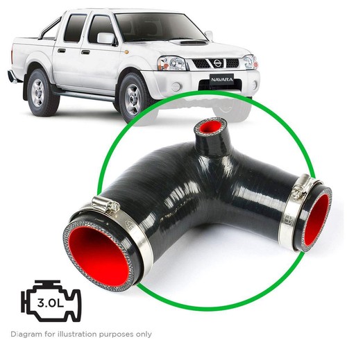 Saas Silicone airbox to turbo intake pipe D22 ZD30 Navara - SSH4301 Auto Part