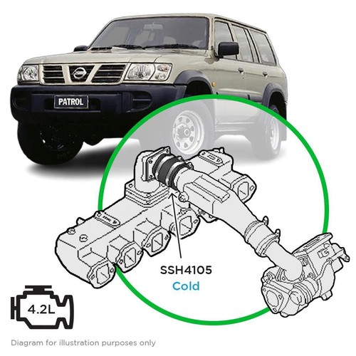 Saas Silicone intercooler pipe Patrol TD42 Hot Side - SSH4105