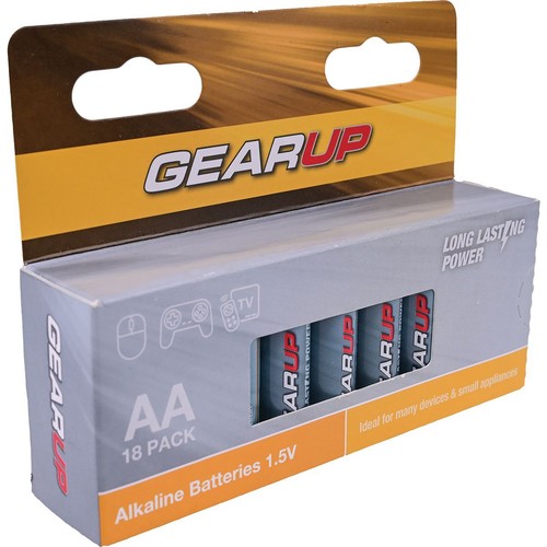 GearUp AA Battery Alkaline 18pk - GUAA-18 Auto Part
