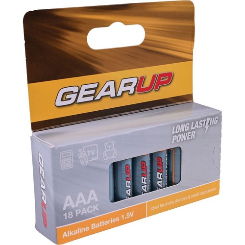 GearUp AAA Battery Alkaline 18pk - GUAAA-18 Auto Part