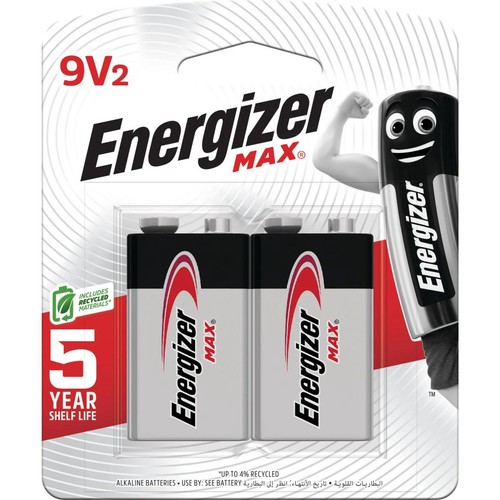 Energizer 9V Battery Max 2Pk - E000035100 Auto Part