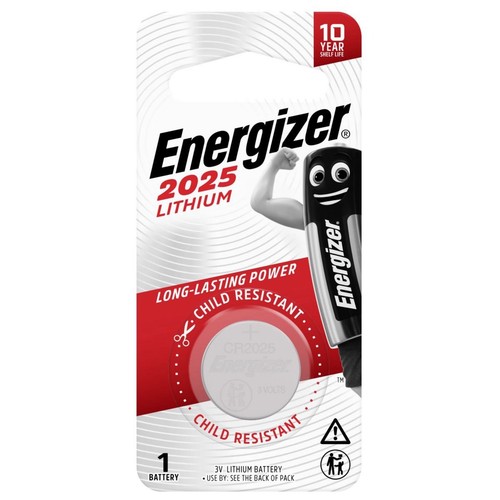 Energizer Lithium Button Battery Cr2025 1Pk - E303806000 Auto Part