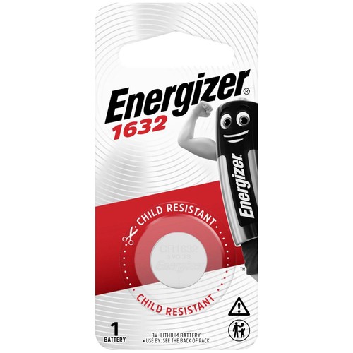 Energizer Lithium Button Battery Cr1632 1Pk - E303804500 Auto Part
