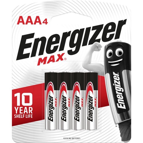 Energizer AAA Battery Max 4Pk - E92BP4TN Auto Part