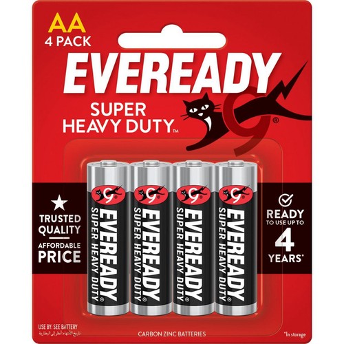 Eveready AA Battery Super Heavy Duty 4Pk - E301344000 Auto Part