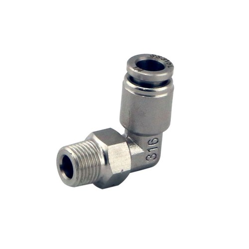 Turbosmart 1/8In Npt 90 Pushloc Fitting - Ss - 1/4In - TS-0550-3054