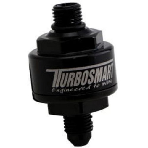 Turbosmart Billet Turbo Oil Feed Filter 44Um An-4 To An-4 Orb - Black - TS-0804-
