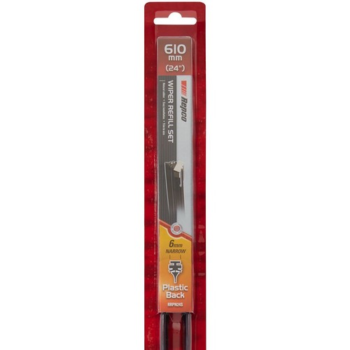 Repco Wiper Blades Refill Plastic 6mm 600mm Pair (24 Inch) - RRPN24S Auto Part