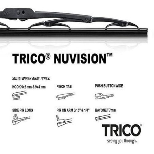 Trico Nuvision Wiper Blade Refill Plastic 710mm (28 inch) - NVW710-10 Auto Part