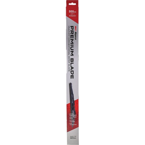 Repco Premium Conventional Wiper Blade 500mm (20 inch) - RCB20S1 Auto Part