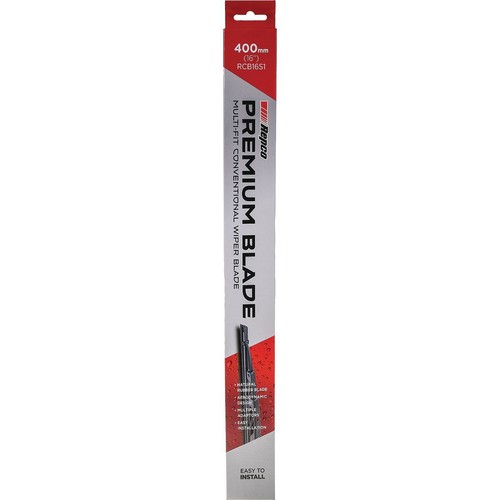 Repco Premium Conventional Wiper Blade 400mm (16 inch) - RCB16S1 Auto Part