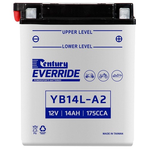 Century EverRide Powersport & Motorbike Battery 170CCA - YB14L-A2 Auto Part