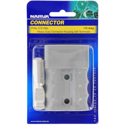 Narva Heavy Duty Plug 2 Pole 175A 1 Pce - 57215BL Car Wiring Adapter Auto Part