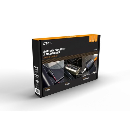 CTEK 12v 5 Amp 8 Stage Battery Charger with Bonus 5000mAh Powerbank