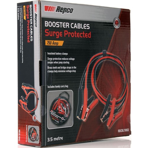 Repco Jumper Leads 750A 3.5m - RBCBL750S2 Car Charger Workshop Tool Auto Part