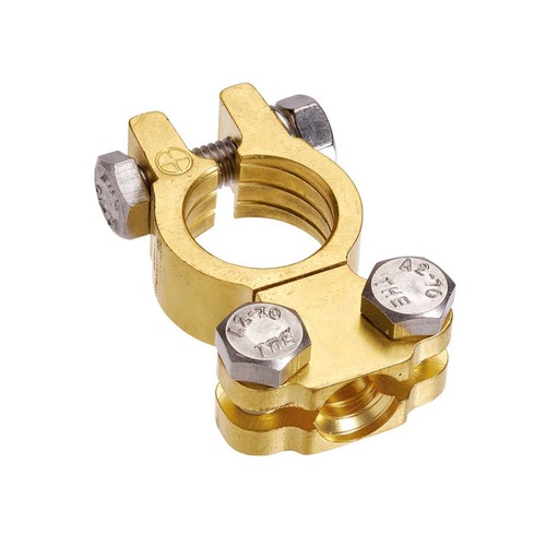 Projecta Battery Terminal Forged Brass Saddle Positive 1pk - BT611-P1 Car Wiring