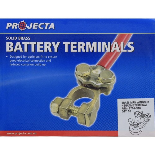 Projecta Battery Terminal Wingnut Negative - BT14-N10 Car Wiring Adapter