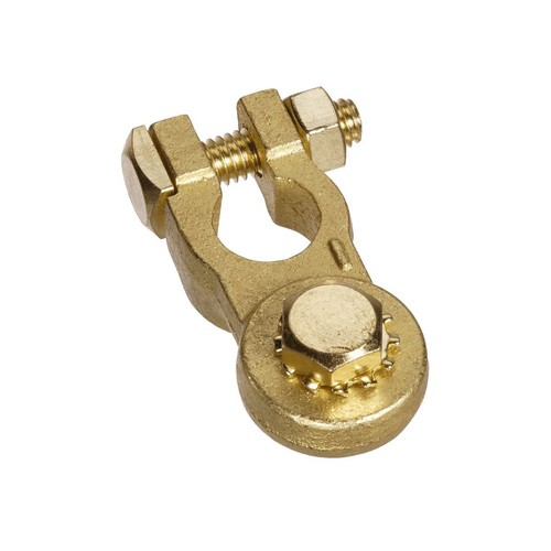 Projecta Battery Terminal Brass Heavy Duty Stud Negative 1pk - BT142H-N1 Adapter