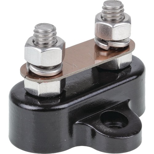 OEX 250A Dual Stud Distribution Terminal - Black - ACX3158