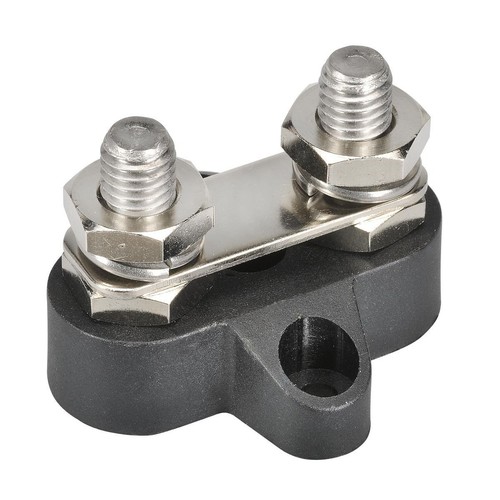 Narva Negative Dual Stud Bridged Distribution Post - M6 - Black - 57015BL