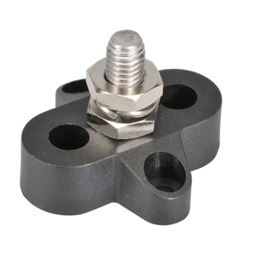 Narva Negative Single Stud Distribution Post - M8 - Black - 57003BL Car Wiring