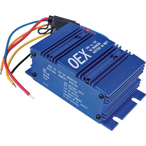 OEX Voltage Reducer 24V To 12V - Switch Mode Single Circuit - 5A (With Memory wi