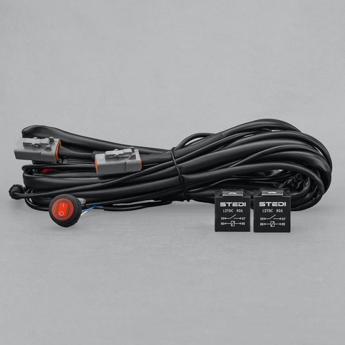 Stedi Driving Light Wiring Harness Dual Connector Dual 60 AMP Relay Plug and Pla