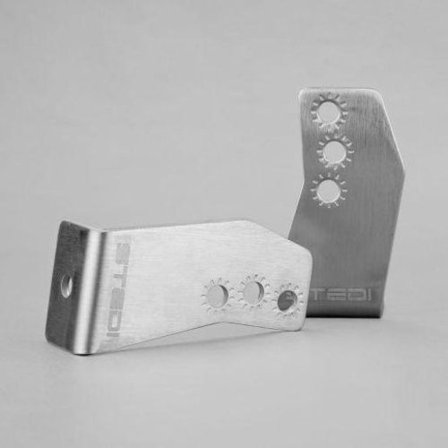 Stedi Side Brackets Suits LED Light Bars Brushed Stainless 97mm Profile