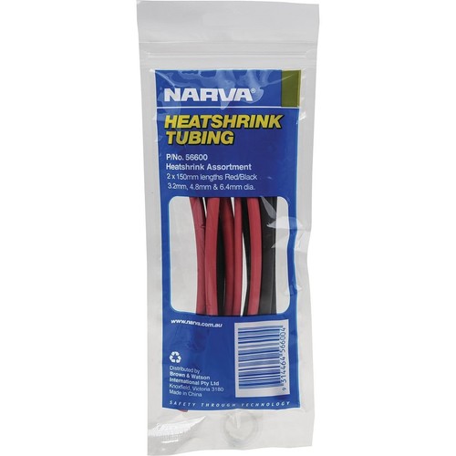 Narva Heat Shrink Tubing Assortment - 56600 Car Wiring Adapter Auto Part