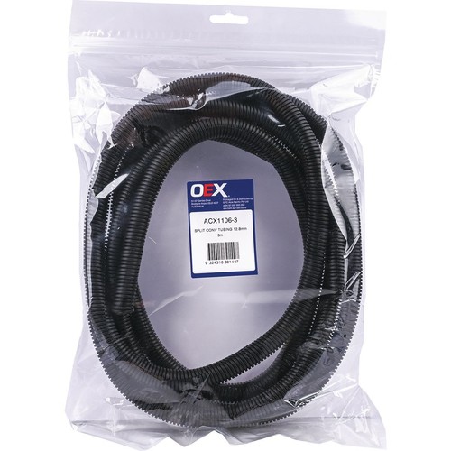 OEX Convoluted Split Tubing ID: 12.6mm - Length 3m - ACX1106-3