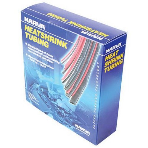 Narva Heat Shrink Standard Black ID: 4.8mm Length: 10m - 56614/10 Car Wiring