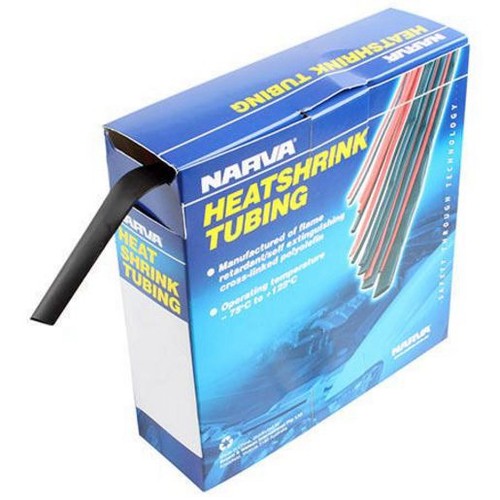 Narva Heat Shrink Standard Black ID: 9.5mm, Length: 10m - 56618/10 Car Wiring