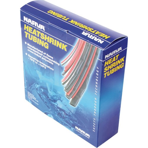 Narva Heat Shrink Standard Black ID: 25.4mm Length: 5m - 56624/5 Car Wiring